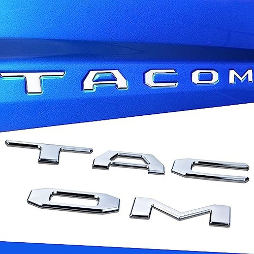 Letras Emblema Tapa Trasera Toyota Tacoma (cromado)2016-2020 Foto 2