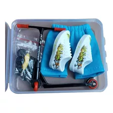 (bk) Finger Scooter Toy Set De Minimonopatines Con Pantalone