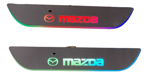Moldura Iluminada Para Estribo Mazda Universal Multicolores Foto 3