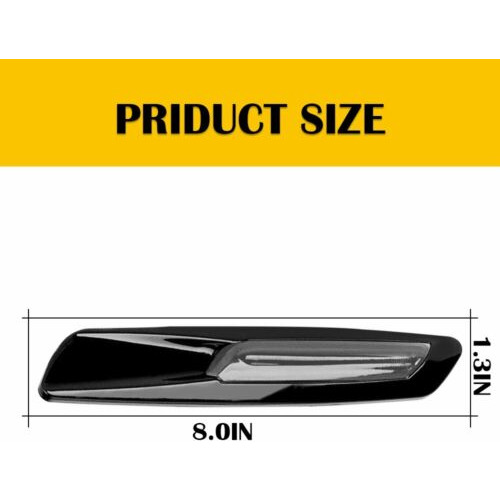 For Bmw 5 Series E60 E61 Smoked Led Front Bumper Side Ma Aab Foto 7