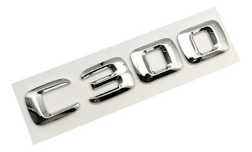 Abs 3d Negro Cromado Letra Logo Para Mercedes- Benz E200