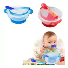 Kit Pratinho Infantil Bebê Prato Com Ventosa C/ Talher