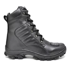 Bota Cano Curto Masculina Couro Adventure Bico Redondo