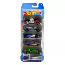 Hot Wheels Pack Com 5 Carros Exposed Engines Hfv90 - Mattel