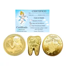 3 Moedas Fada Do Dente Leite Bebe Dentinho Bebe Tooth Fairy