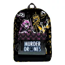 Mochila Murder Drones Negro Videojuego Backpack