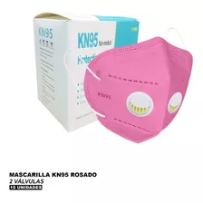 Mascarilla Kn95 Rosado 2 Válvulas - Formato Individual- 10 U