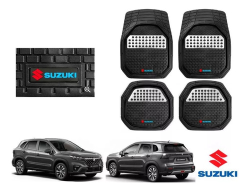 Tapetes 4 Piezas Bandeja 3d Logo Suzuki S-cross 2023 A 2024 Foto 3