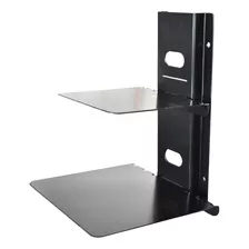 Soporte Doble Para Blu-ray, Dvd, Deco. Metalico, Negro Fac/b