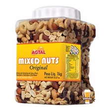 Nuts Agtal - Castanhas - Amendoim - Passas - 1 Pote De 1kg 