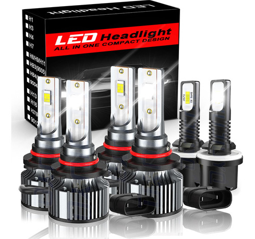 Kit Faros Luz Led 14000lm Para Gmc Sierra 1500 Envoy Yukon GMC Yukon