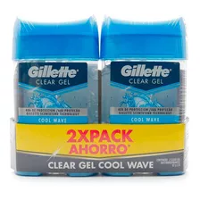 2 Desodorantes Gillette Clear Gel 82 Gr C/u Antitranspirante