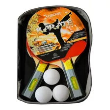 Kit Ping Pong Hacker 4* Karate Pvc Bag *ver Detalle Full