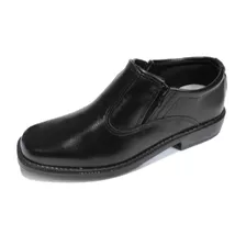 Sapato De Couro Social Masculino Cor Marron Estilo Meia Bota