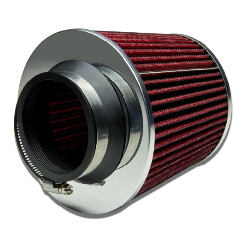 Filtro De Aire - 3 Inches Inlet X 6.3 Inches Air Intake Chro Foto 2