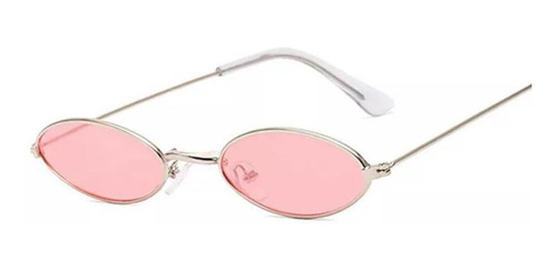 Óculos Oval Redondo Pequeno Retro Promo Brinde Case Lente Uv