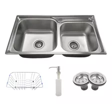 Cuba Dupla Cozinha Gourmet Aço Inox Luxo C/acessórios Tubrax