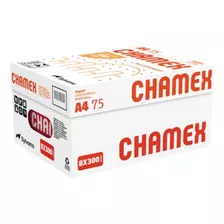 Papel Sulfite A4 Chamex 75g 8 Pct X 300fls 2400 Fls