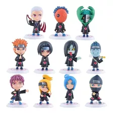 Miniaturas Naruto Shippuden Akatsuki Lote Com 11 Unidades 