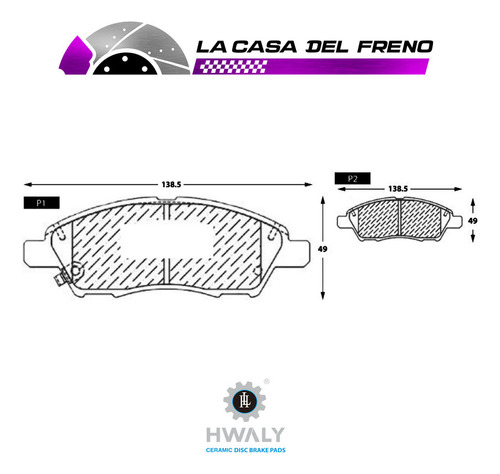 Pastilla De Freno Delantera Nissan Micra 1.2 2010-2015 Foto 3