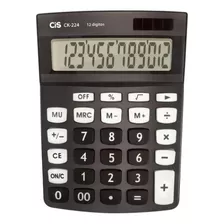 Calculadora De Mesa 12 Digitos Ck-224 Preta Cis Cor Preto