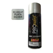 Pintura En Spray Alta Temperatura Plateado 400 Ml Propaint