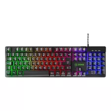 Teclado Gamer Semi Mecânico Xzone Gts-01 Iluminação Led Cor De Teclado Preto Idioma Português Brasil