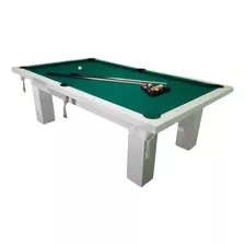 Mesa De Pool Premiun 8 Pies+accesorios+tapa Pingpong Comedor