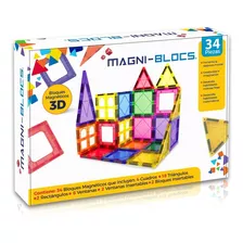 Magni Blocs 34 Pz Bloques De Construcción Magnéticos Imán