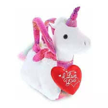 Oso De Peluche - Dollibu Pink Unicorn Pet Carrier I Love You