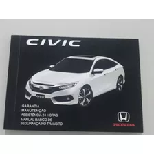 Manual De Revisão E Garantia Honda Civic G10 2017 2018