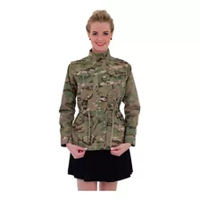 Jaqueta Feminina Militar Ripstop Alícia Treme Terra Multicam