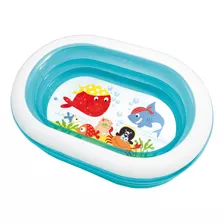 Piscina Inflável Oval Intex 57482 230l Azul E Branca