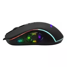 Mouse Gamer Ergonômico 10 Botões 3200 Dpi Rgb 