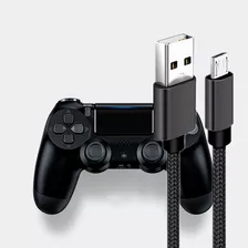 Cabo Carregador Para Controle Ps4 Micro Usb V8 3 Metros