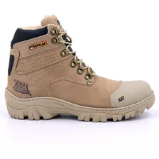 Bota Caterpillar Original Botina Coturno Em Couro Promoção