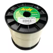 Rollo Nailon Para Pesca Araty Blanco 2075 Metros 0,50mm