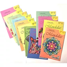 Pack 12 Cuadernilos Con 32 Mandalas C/u 