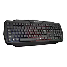 Teclado Gamer Xtrike Me Rainbow Qwerty Anti-ghosting Fx