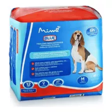 Fralda Higiênica Pet Fêmea Tam. M 12pcs Blue Mimo