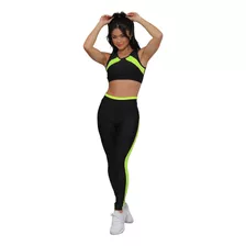 Kit Conjunto Fitness Feminino Roupa Academia Legging E Top