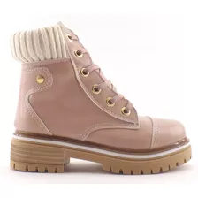 Borcegos De Nena Botas Acordonadas Niña Puño 1201 Carg