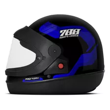 Capacete Sm Sport Moto 788 Automático Viseira Cristal Cor