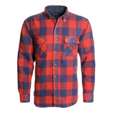 Camisa Leñadora Hombre Naranja