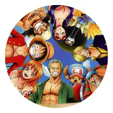 Painel Redondo One Piece Sublimado Festa 1,50 X 1,50*
