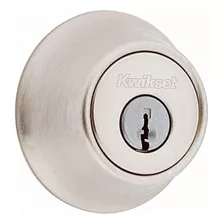 Cerrojo De Cilindro Simple Kwikset 660 En Níquel Satinado