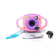 Camara Digital Kids Necnon 8mp Flash Integrado Slot Micro Sd Contra Golpes Rosa Ncd-kidscam-pk