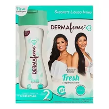 Kit Sabonete Íntimo Dermafeme Fresh 200ml C/2 Unidades