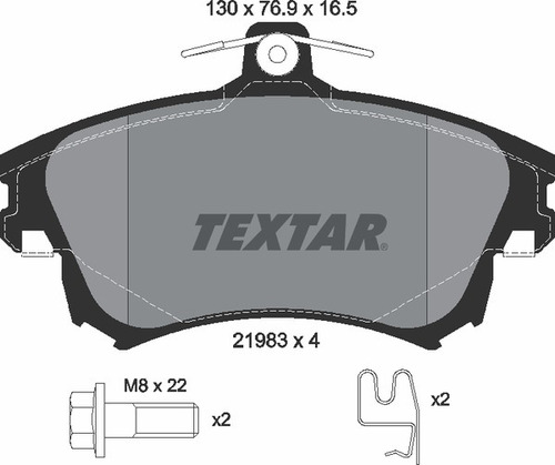 Balatas Delanteras Textar Mitsubishi Colt 2011 2012  Foto 5