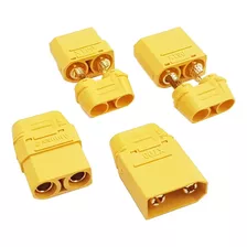 Par Plug Conector Xt90 - P/ Bateria Aeromodelo Automodelo 